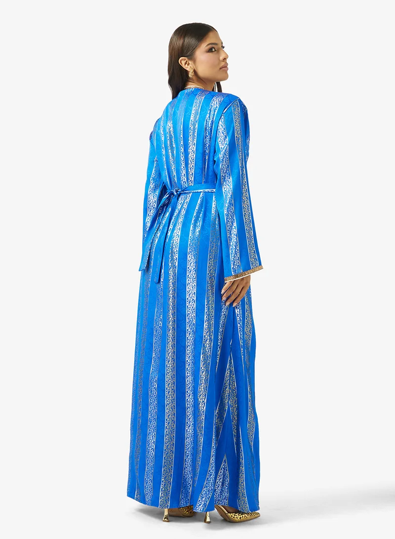 ارابيان كلوزيت عباية نسائية قطعتين بحزام